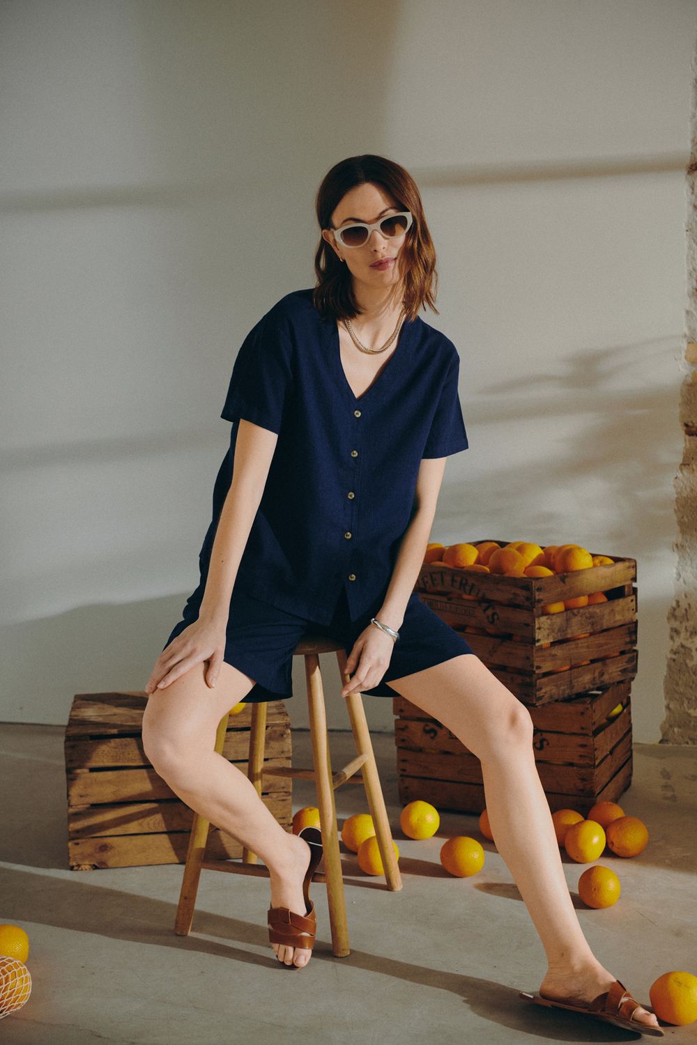 FQLava-Shorts (Navy Blazer) Freequent