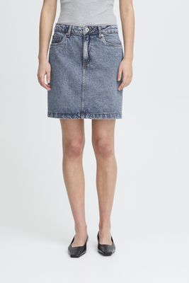 IHAveny Skirt (Medium blue stone washed) ICHI