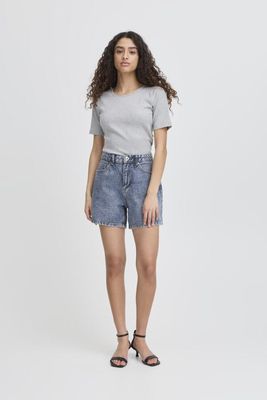 IHAveny Shorts (Medium blue stone washed) ICHI