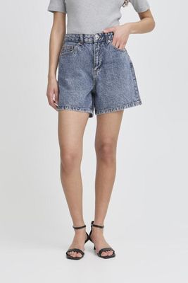 IHAveny Shorts (Medium blue stone washed) ICHI