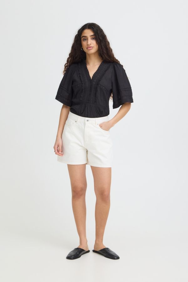 IHAveny Shorts (DENIM BLANC DE BLANC) ICHI