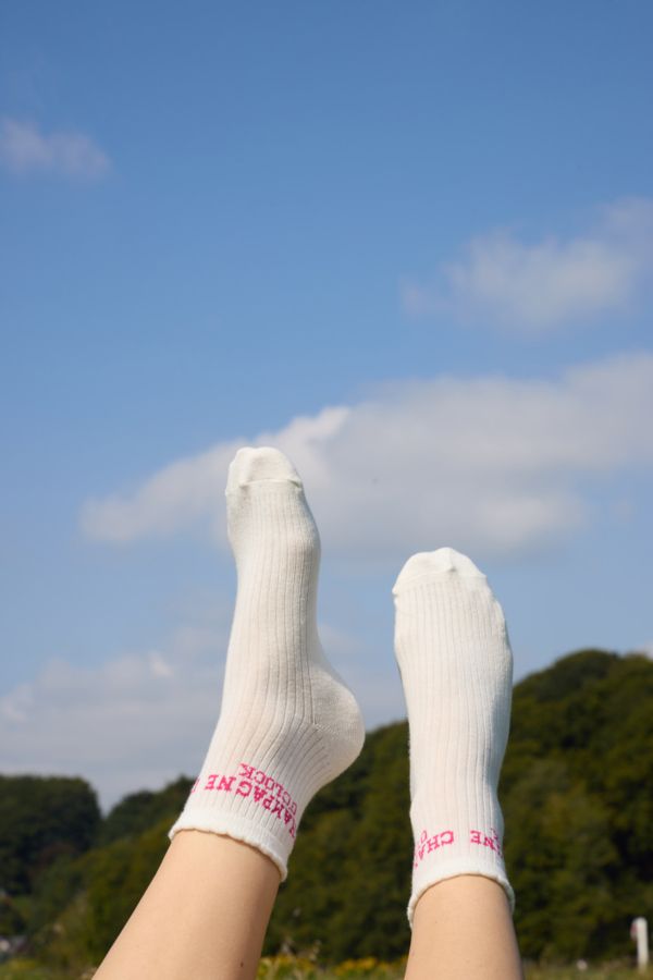 IACille Socks (White w. Pink) ICHI