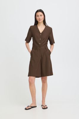IHFava Long Shorts (Slate Black Melange Brown) ICHI
