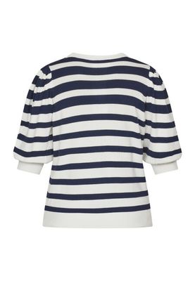 Halia strik cardigan midnight blue stripe Sisters Point