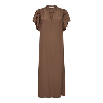 SunriseCC Frill Dress brown Co'Couture