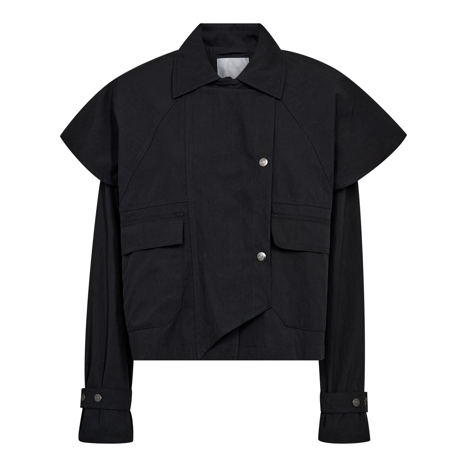 40014 KeshaCC Cape Jacket black Co'couture