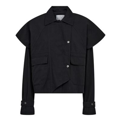 40014 KeshaCC Cape Jacket black Co'couture