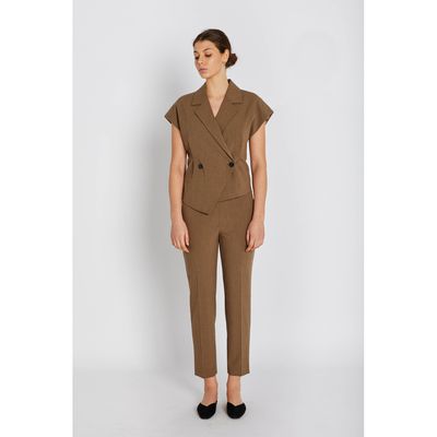 7099RDFBethally Pants (Dark-Sand) Rue de Femme