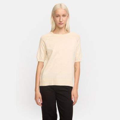 SRMarla ss o neck knit Arctic wolf Soft Rebels