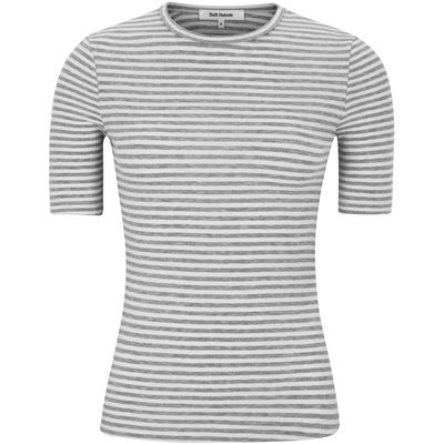 SRFenja stripe SS top Grey Soft rebels