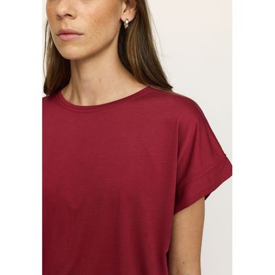 SRElla Boxy T shirt Burnt Russet Soft Rebels