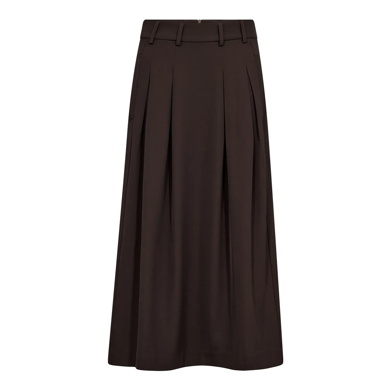 AliniCC Anya Pleat skirt brown Co'Couture