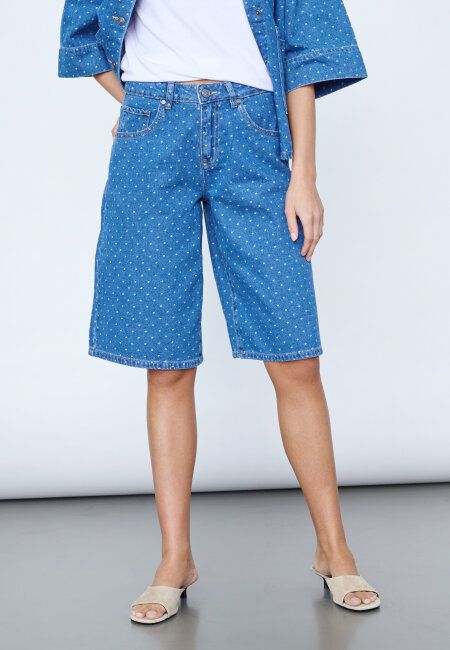 Ofira dot denim shorts Sisters Point