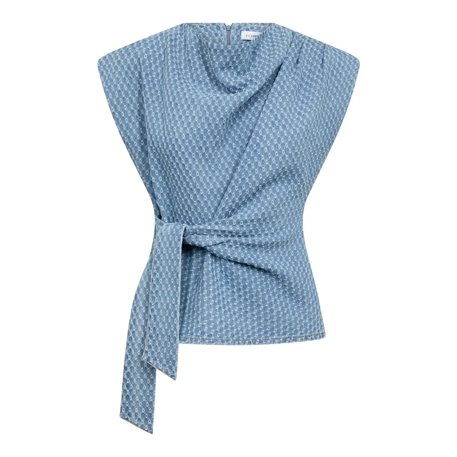 AntoCC Denim Pleat top Co'Couture