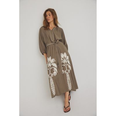 Varinka dress army Luxzuz