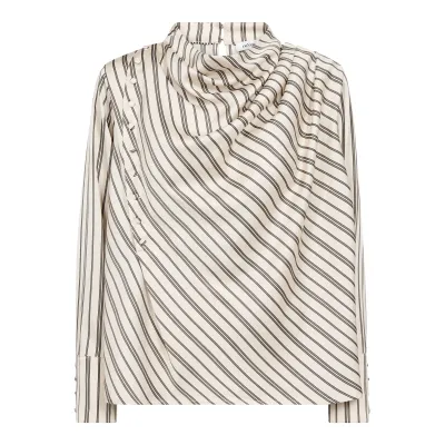 HellyCC Button stripe blouse Co'couture