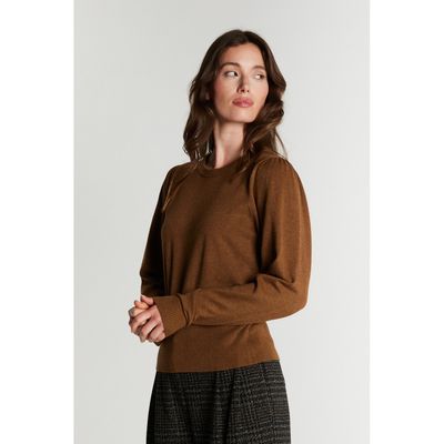 7493RDFSorrel LS knit  Chanterelle Rue de Femme