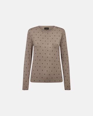 Tee L/S Cashmere Blend (Sand) Hype The Detail