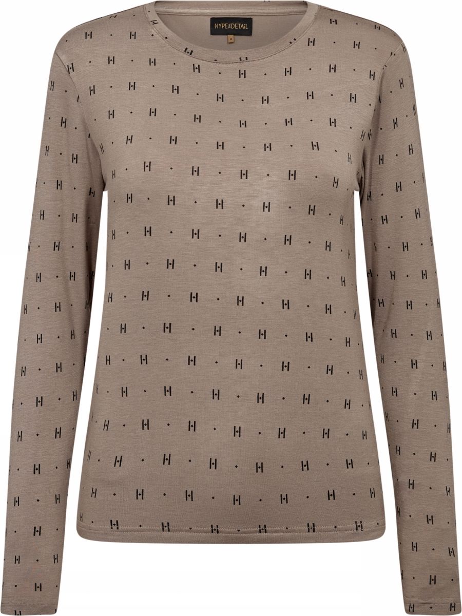 Tee L/S Cashmere Blend (Sand) Hype The Detail