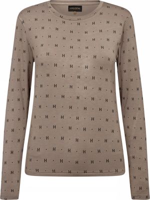 Tee L/S Cashmere Blend (Sand) Hype The Detail