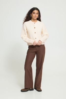 IHDamina Cardigan (Birch - White) ICHI