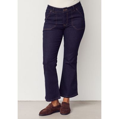 Como flare jeans unwashed blue I Say