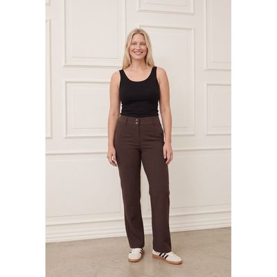 Firenze wide pant brown I Say