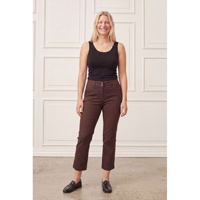 Highwaist chino dark brown I Say