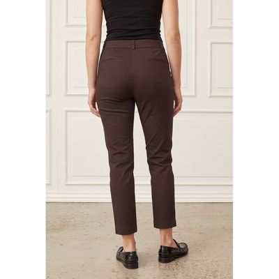 Highwaist chino dark brown I Say