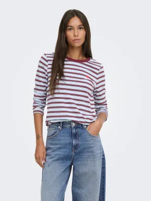 JDYPisa L/S Print Top (Cashmere Blue) JDY