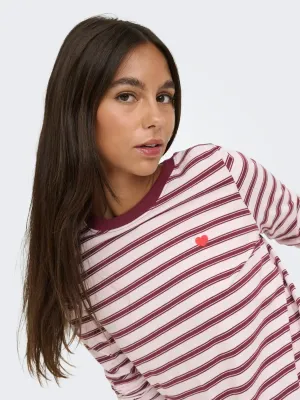 JDYPisa L/S Print Top (Chalk Pink) JDY