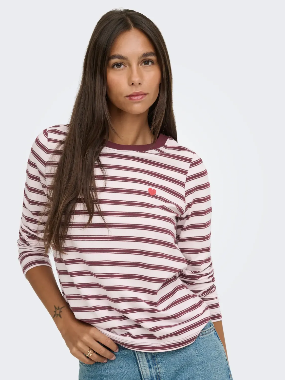 JDYPisa L/S Print Top (Chalk Pink) JDY