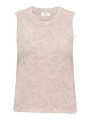 JDYEmmy S/L Vest Knit (Simply Taupe) JDY