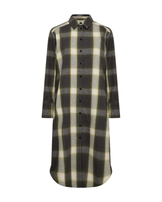 FQErino Dress (Dark Grey Mel. w. Calliste Green) Freequent