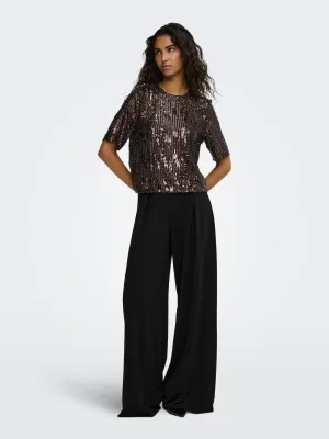 JDYDina Life Pleat Wide Pant (Black) JDY