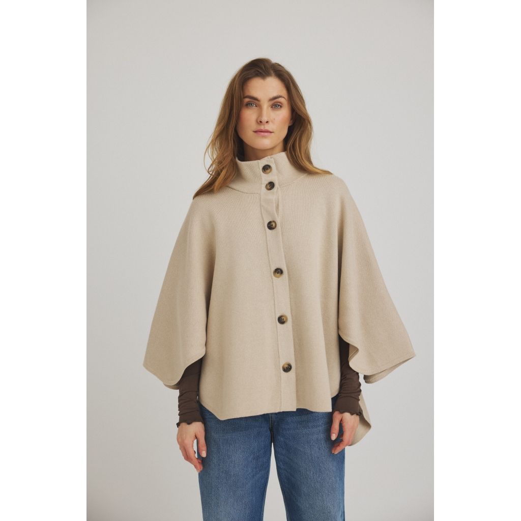 Birdie Knit "Poncho" (Peyote) Luxzuz