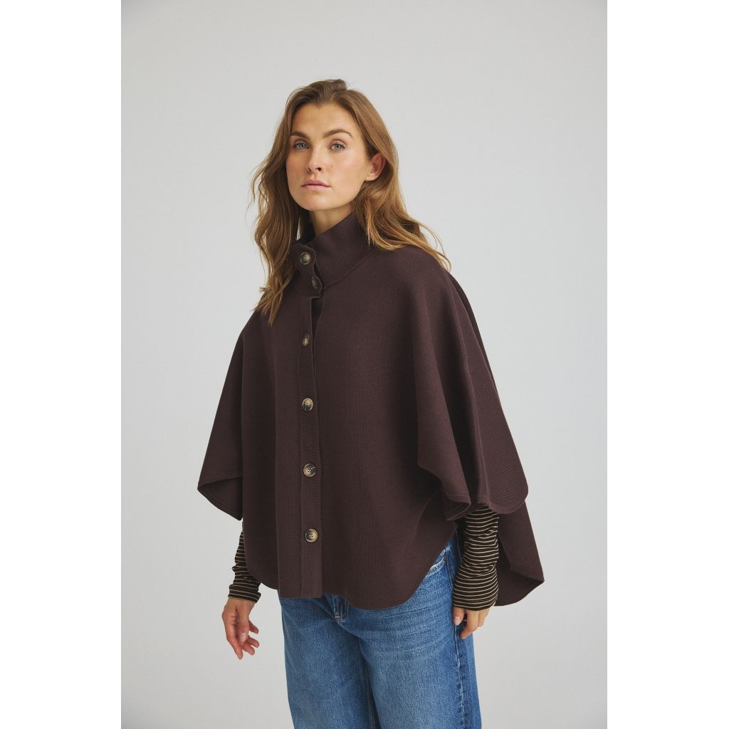 Birdie Knit "Poncho" (Choco Lux) Luxzuz