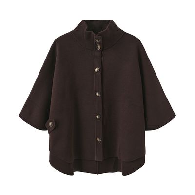 Birdie Knit "Poncho" (Choco Lux) Luxzuz