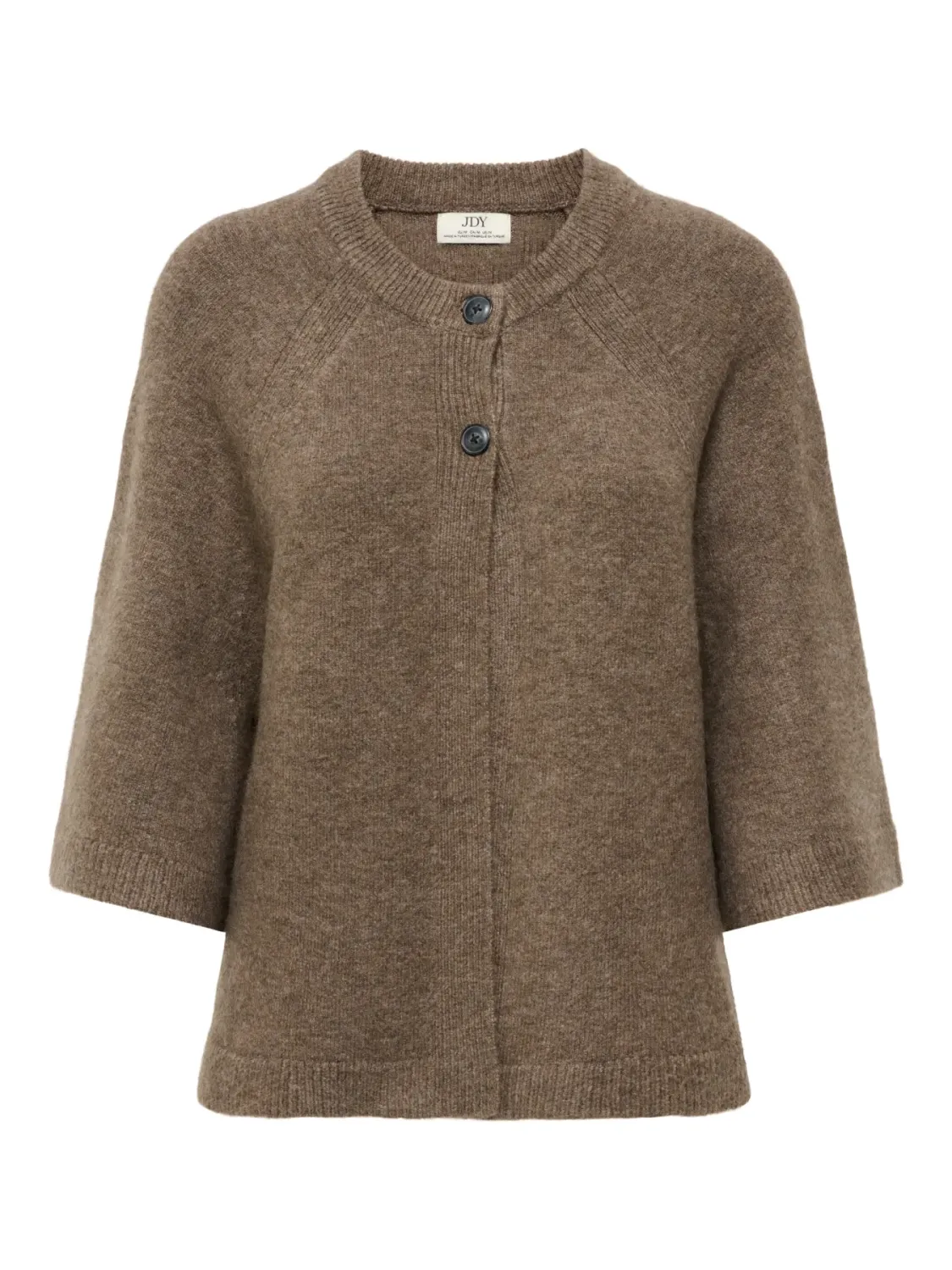 JDYCady 3/4 O-Neck Cape Cardigan Knit (Chocolate Chip) JDY