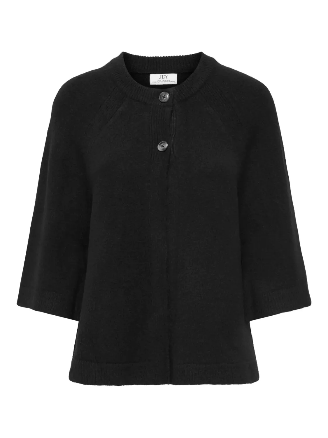JDYCady 3/4 O-Neck Cape Cardigan Knit (Black) JDY
