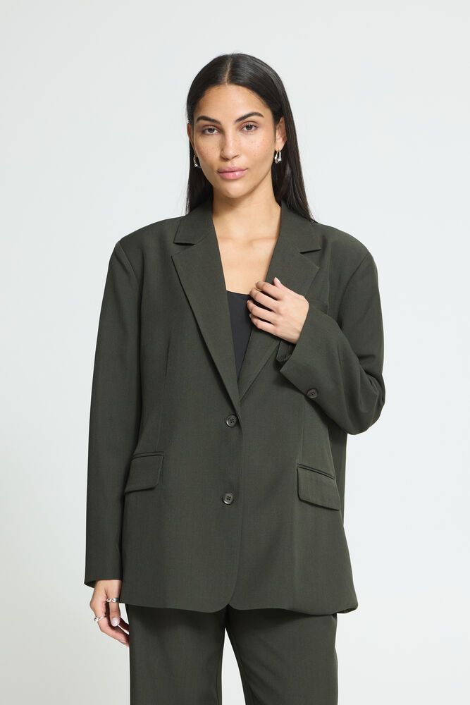 IHFava Oversize Blazer (Rosin Melange - Green) ICHI