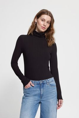 IHCella Rollneck LS (Black) ICHI