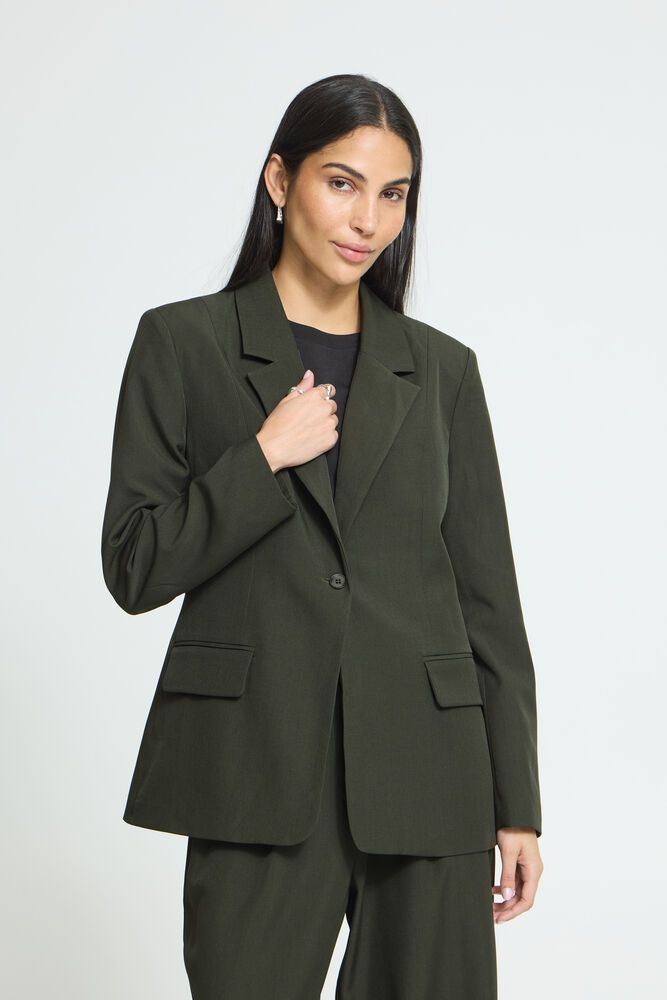 IHFava Long Blazer (Rosin Melange - Green) ICHI