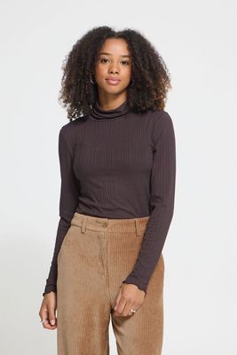 IHCella Rollneck LS (Chocolate Torte - Brown) ICHI