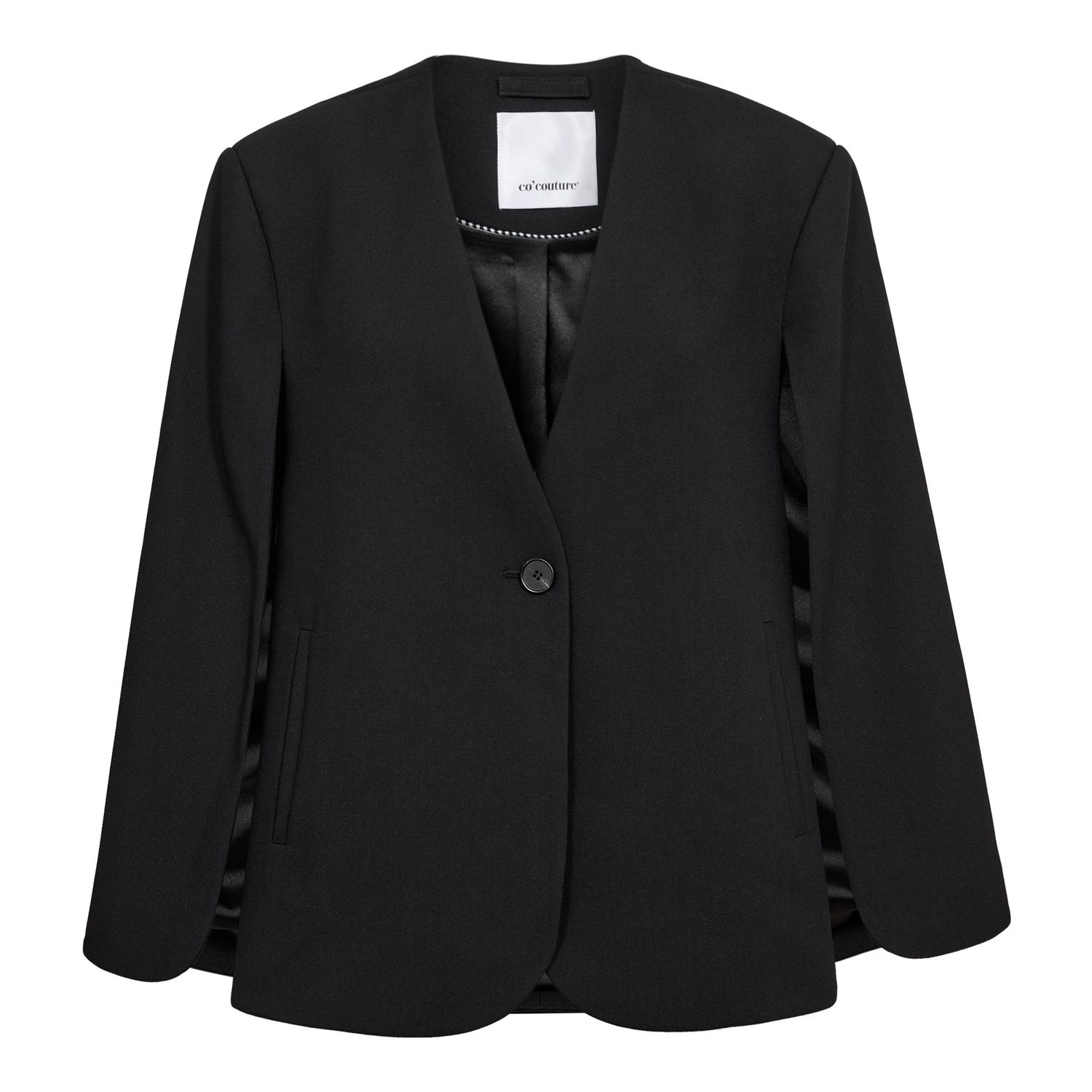 VolaCC Cape Button Blazer black Co'Couture