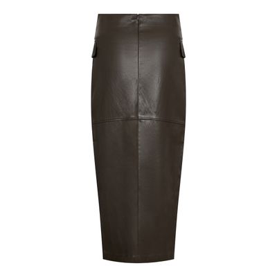 GittCC Asym Floor skirt dark brown Co'Couture