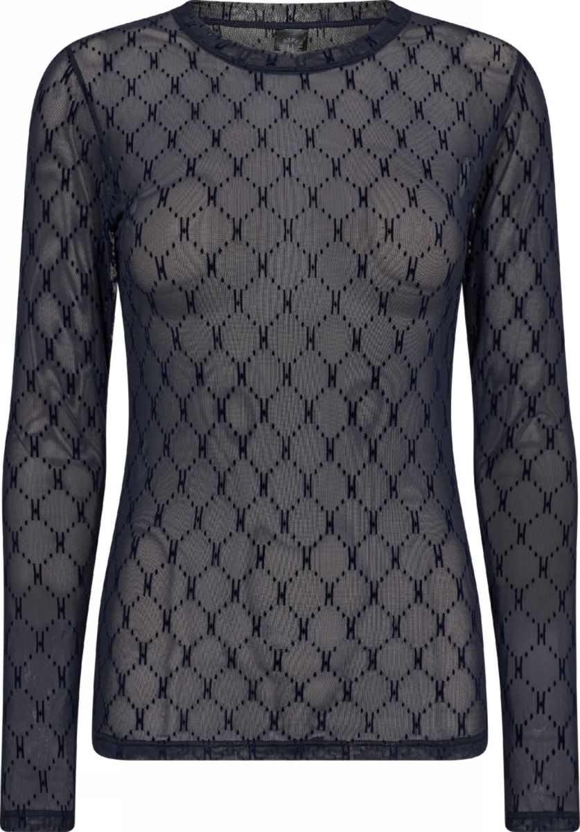 Mesh blouse (Navy) Hype the detail