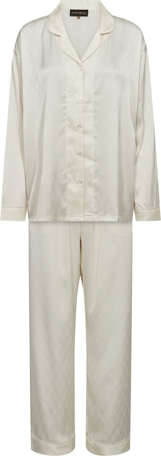 Satin Pyjamas (Creme) Hype The Detail