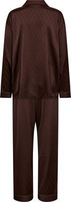 Satin Pyjamas (Brown) Hype The Detail