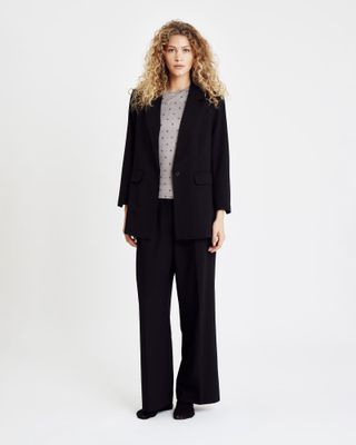 Relaxed Blazer (Black) Hype The Detail
